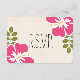 CARTE HAWAÏENNE DE RÉPONSE DE MARIAGE DE KETMIE