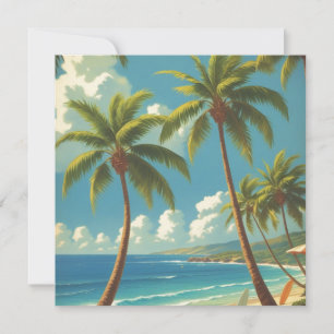 Carte Hawaii Aloha Hawaii de style vintage