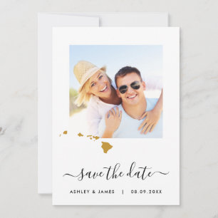 Carte Hawaii photo mariage Enregistrer la carte de