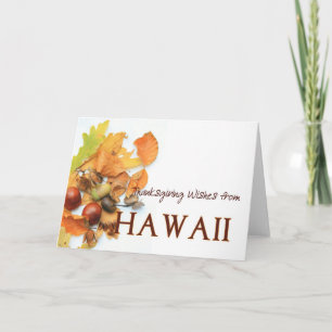 Carte Hawaii Thanksgiving
