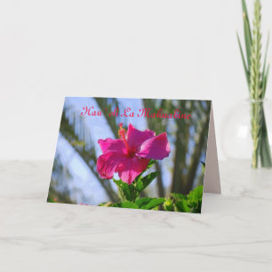 Carte Hawaiian Happy Mother's Day Hot Pink Hibiscus Card