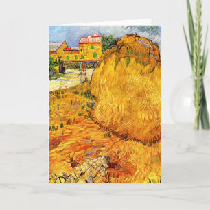 Carte Haystacks en Provence par Vincent van Gogh