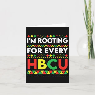 Carte Hbcu Black History Mois Je soutiens pour chaque Hb