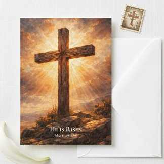 Carte He Is Risen Christian Easter