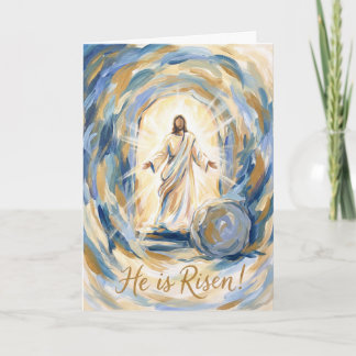 Carte He Is Risen in Glory Easter Card