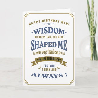 Carte Heart Birthday Papa