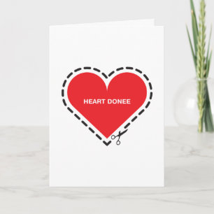 Carte Heart Donee 'Get well soon'