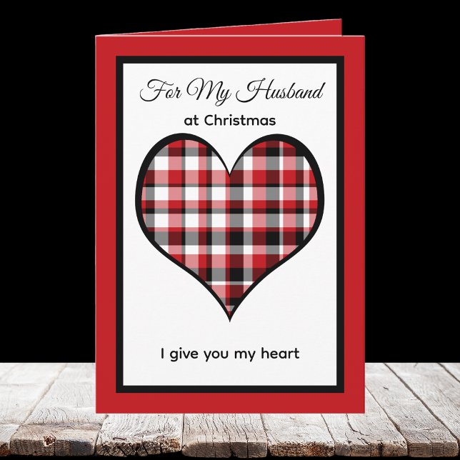 Carte Heart Husband Christmas Card (Créateur téléchargé)