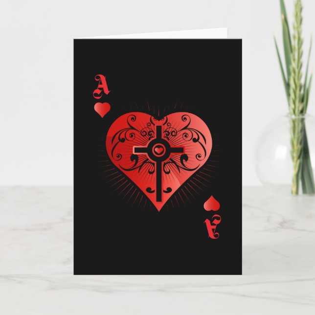 Carte Heart Poker Ace Casino (Devant)