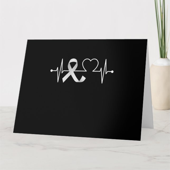 Carte Heartbeat Lung Cancer Awareness (Devant)
