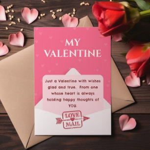 Carte Heartfeel Love Mail Souhaite la Saint-Valentin