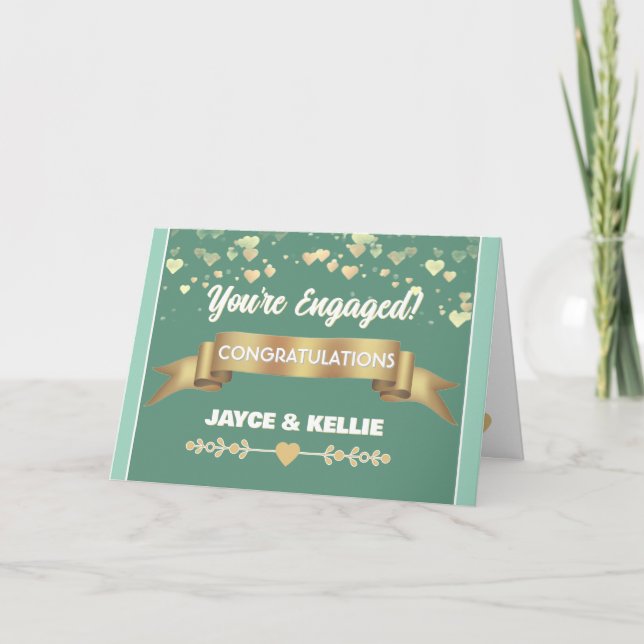 Carte Heartfelt Custom Engagement  (Devant)