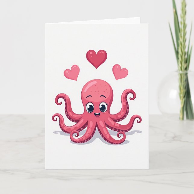 Carte Heartfelt Octopus Art Card (Devant)