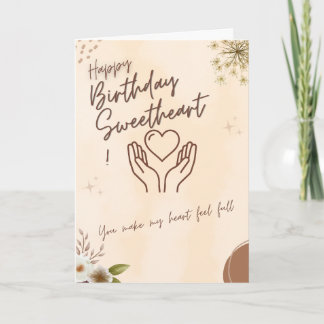 Carte Heartfelt, Supportive Birthday card for Grandchild