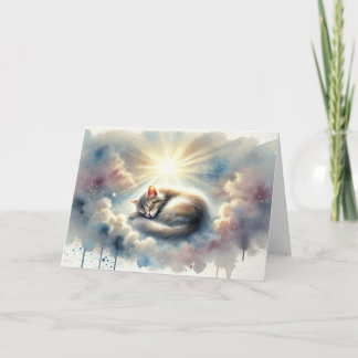 Carte Heavenly Cat Pet Sympathy Card