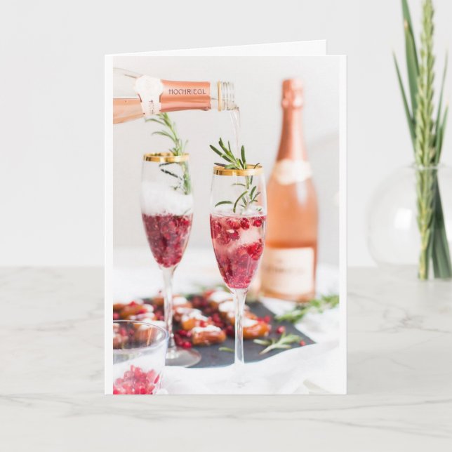 CARTE ***HÉBERGEMENTS EN VACANCES DE NOËL/NOUVELLE ANNÉE (Devant)