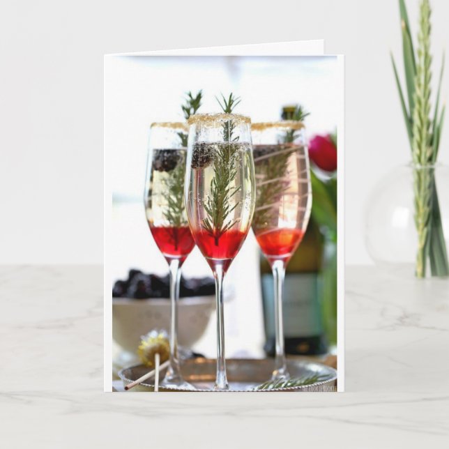 CARTE ***HÉBERGEMENTS EN VACANCES DE NOËL/NOUVELLE ANNÉE (Devant)