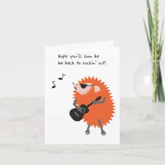 Carte Hedgehog Get Well Card