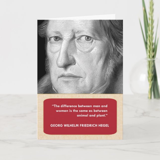Carte Hegel Anti-Valentine's Day (Devant)