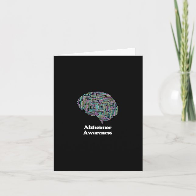 Carte Heimerheimer Sensibilisation Cerveau Démence Mot N (Devant)