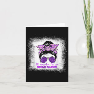 Carte Heimers Sensibilisation Messager Bun Purple Démenc