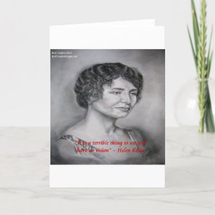 Carte Helen Keller Avoir Vision Sagesse Citation