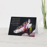 Helen Keller Cite la fleur de pêche dans le soleil