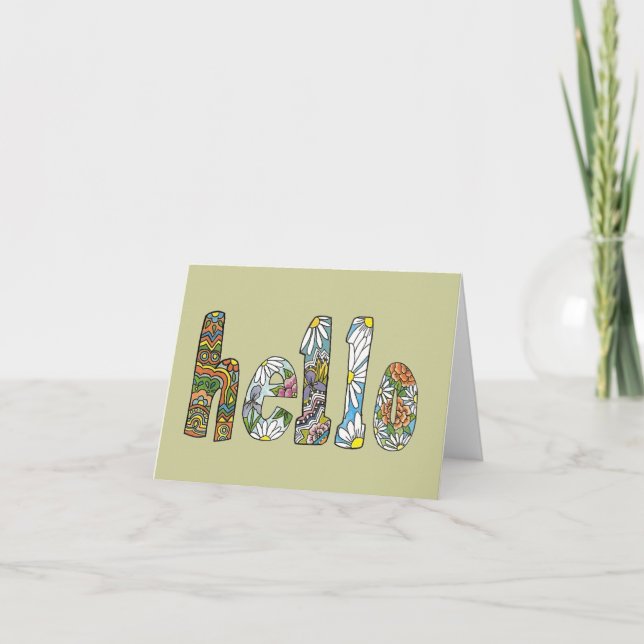 Carte Hello (Devant)
