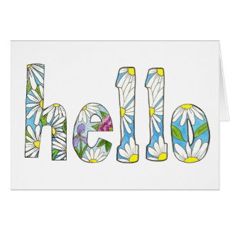 Carte Hello Daisy Note