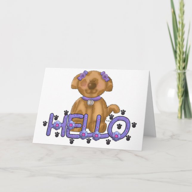 Carte Hello Doggie (Devant)