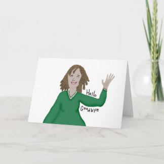 Carte hello et goodbye