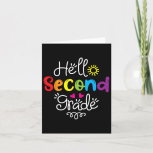 Carte Hello Second Grade Fun 2nd Grade Byck To School Gi