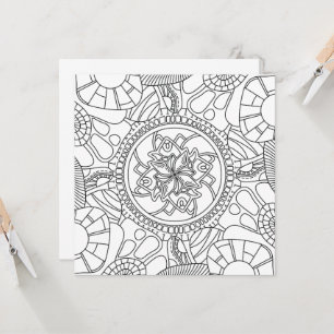 Carte Hello Spring : Mandala Extraordinaire