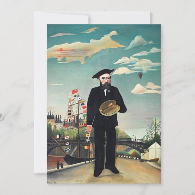 Carte Henri Rousseau - Paysage de mon portrait, (Devant)