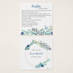 Carte Hera Koufeta bleue personnalisée