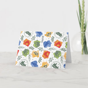 Carte Herbologie Magique Motif Maisons HOGWARTS™