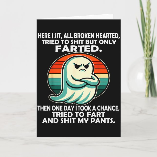 Carte Here I Sit All Broken Hearted Tried To But Only Fa (Devant)