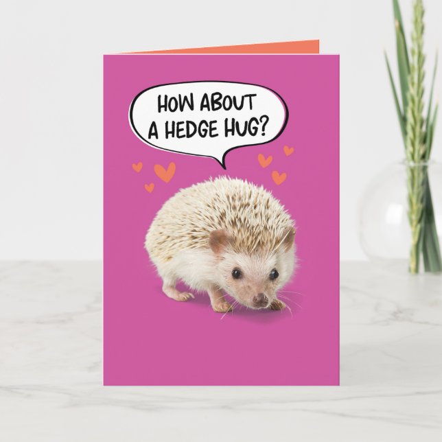 Carte Hérisson drôle mignon Sortir Prick de l'Anniversai (Devant)