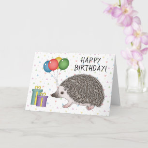 Carte Hérisson pygmée africain - Joyeux Anniversaire