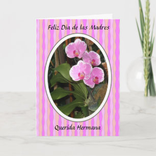 Carte Hermana de querida de diamètre de las madres de