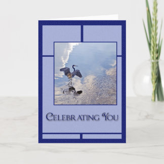 Carte Héron de grand bleu