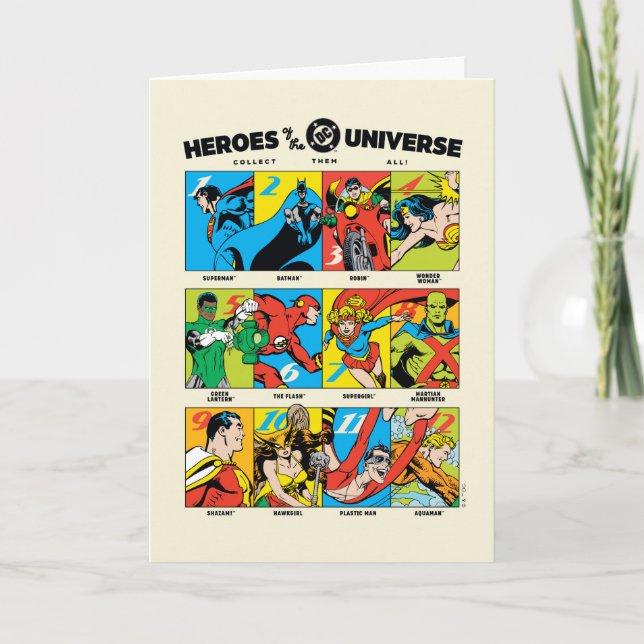 Carte Héros de l'univers DC™ (Devant)