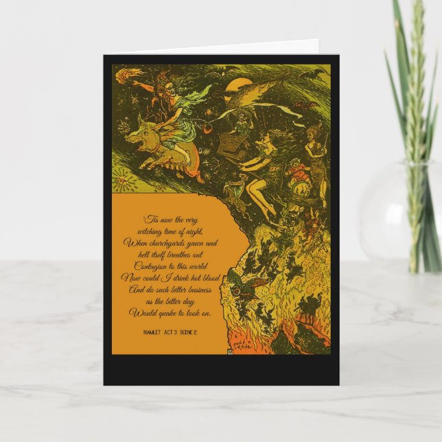 Carte Heure de la sortie d'Halloween (Devant)