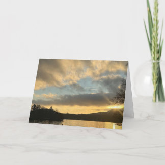 Carte Heure dorée sur le lac