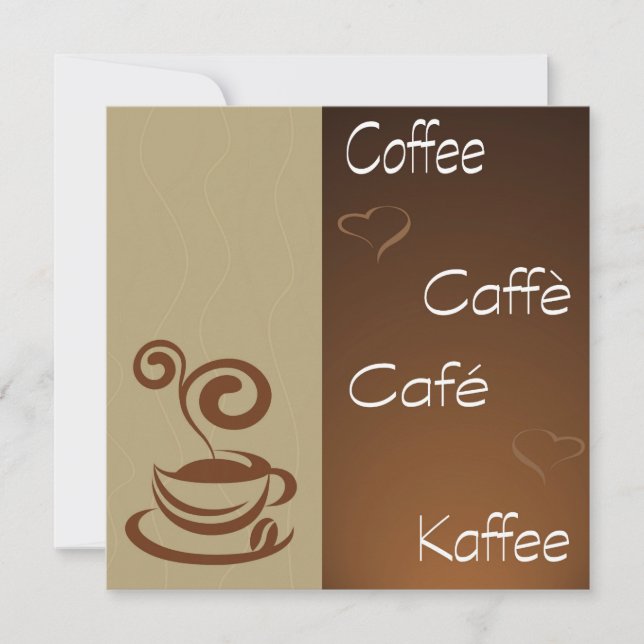 Carte heure du café (Devant)