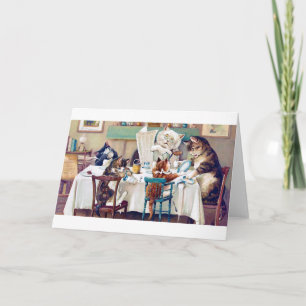 Carte Heure du petit-déjeuner de chat, Louis Wain