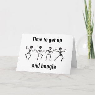 Carte **HEURE POUR SE LEVER ET BOOGIE - 40e ANNIVERSAIRE