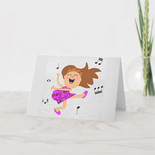 CARTE HEUREUSE DANSE POUR ELLE EST "VOTRE ANNIVERSAIRE A