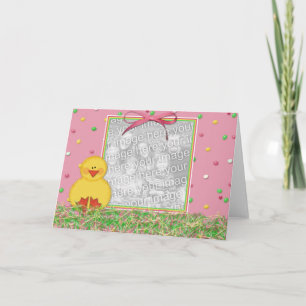 Carte heureuse de cadre de photo de Pâques