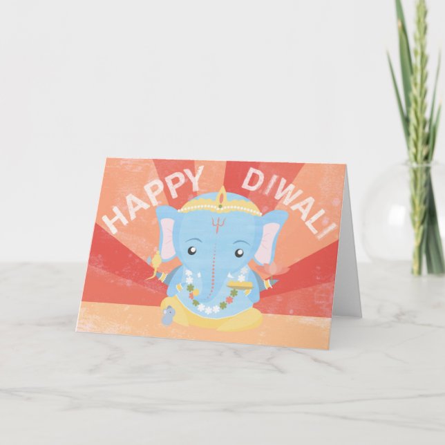Carte heureuse de Diwali (Devant)